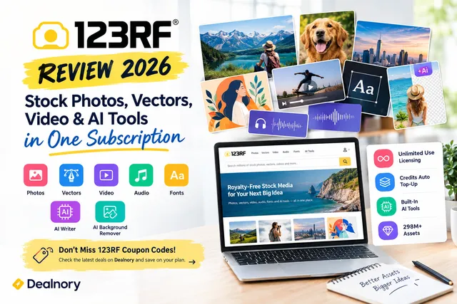 123RF Review 2026: Stock Photos, Vectors, Video & AI Tools in One Subscription