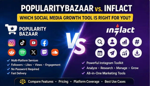 PopularityBazaar vs. Inflact: Which Social Media Growth Tool Is Right for You?