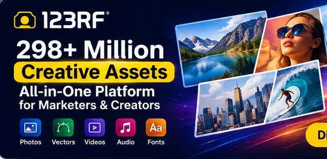 123RF Review 2026: A Smart All-in-One Platform for Stock Images, Video, Audio & AI Creativity