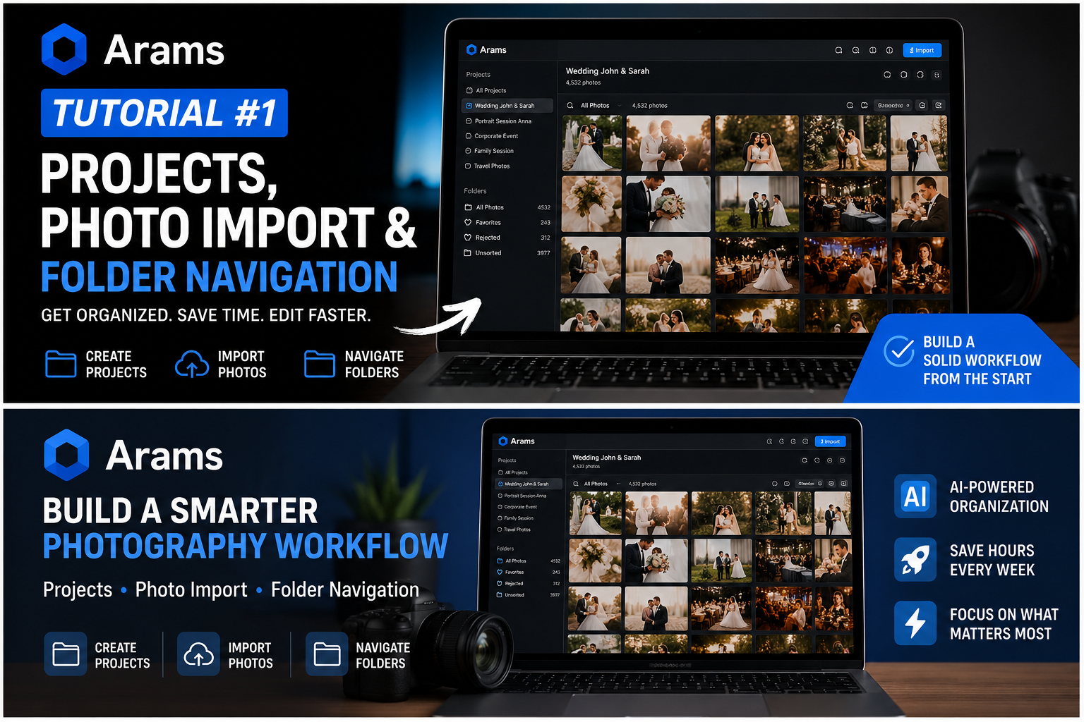 Arams Tutorial #1: Projects, Photo Import and Folder Navigation