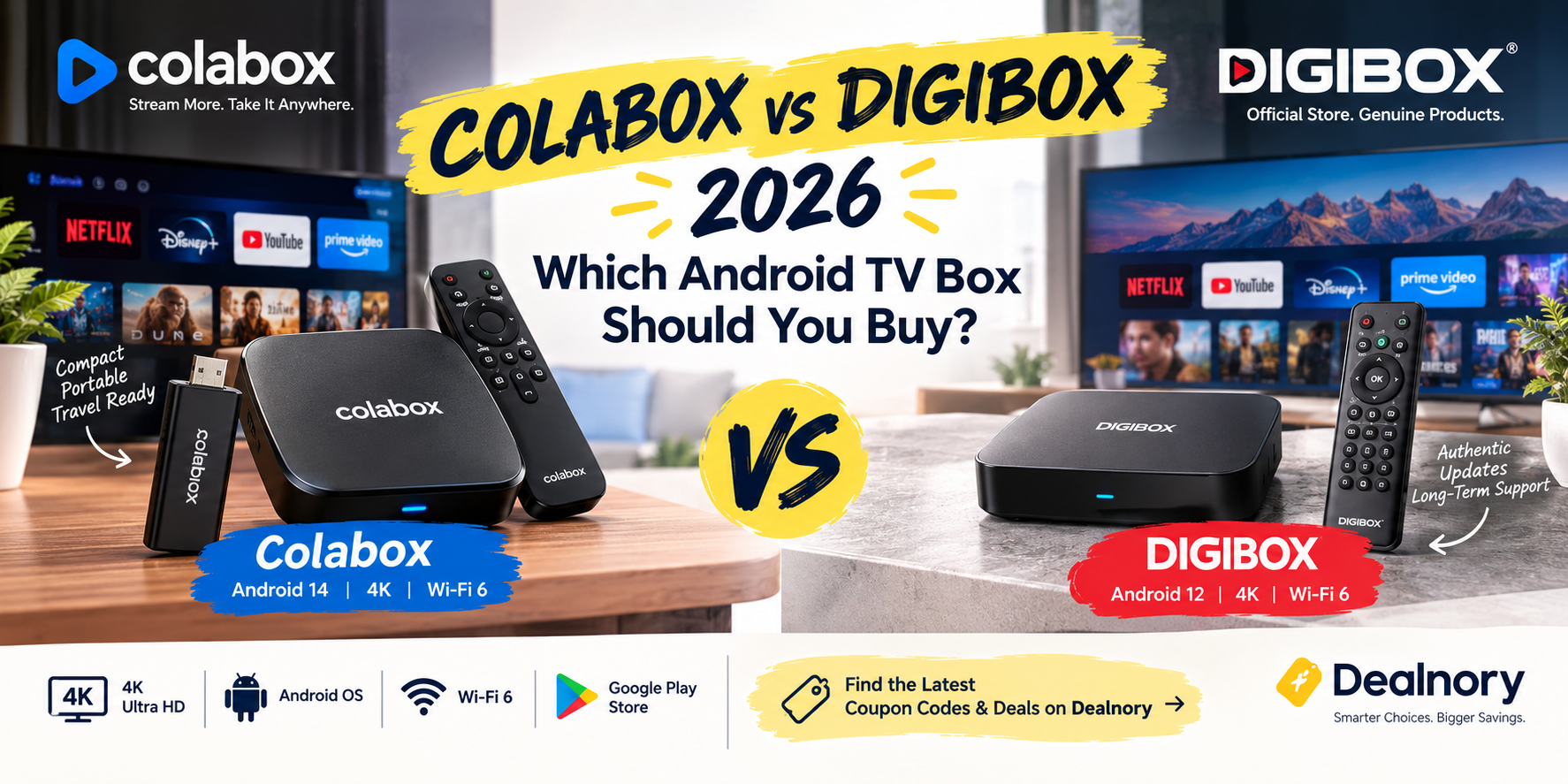 Colabox vs DIGIBOX 2026: Which Android TV Box Should You Buy?